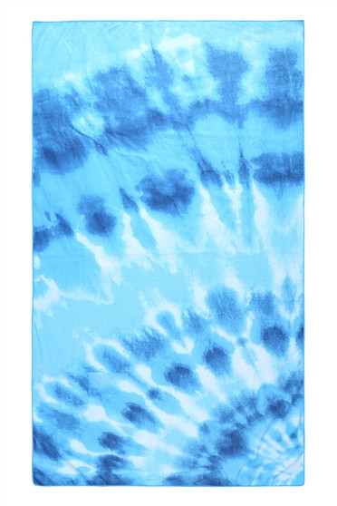 Large Blue Tie Dye Beach / Bath Towel!