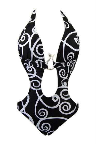 WOMENS ONE PIECE MONOKINI SWIMSUIT