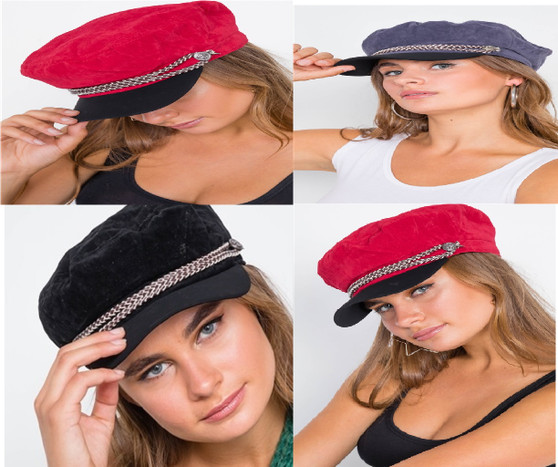 Womens Fashion Braided Cabby Hat!