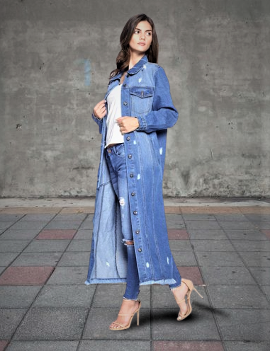 Womens-Fashions, Fashion, Trending-Fashion, Denim-Jacket, Long-Denim-Jacket, Trendy, Classic, Dressy, Casual, Fall-Fashion, Winter-Fashion, Spring-Fashion