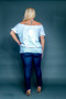Plus Size Elegant White Off the Shoulder Blouse!