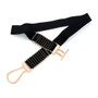 Black & Gold Metal Detailed Hook Belt!