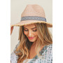Frayed Trim Aztec Western Straw Hats