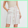 Multi Striped Button-Down Skirt!