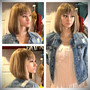 Blonde with high and low light Bob Wig, Feels and Moves like Real Hair!