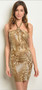 WOMENS FASHION TAUPE MOCHA SNAKE PRINT DRESS
