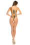 New Fashion Sexy Womens Foil Snake Pattern Cut Out Swim Suit