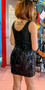 Blue and Black Sequins Dress