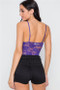 PURPLE FLORAL ALL LACE SEE THROUGH TANK TOP