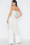 Womens Fashion Strapless Chiffon Layered Combo Jumpsuit