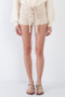 Nude Lace up Shorts