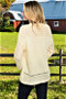 Beautiful Soft Must Have Cream Crochet Sweater