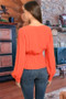 What a Beauty this Tomato Red Blouse! Perfect for the Office and for Dinner & Drinks! Womens Fashion Trending