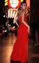 Red Sweetheart Cascading Ruffle Dress