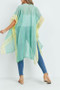 Summer Wrap, Kimono, Cover-up. Mint Green, Coral