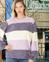Lilac & Beige Color Block Sweater