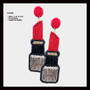 Hot New Red Lipstick Beaded Earrings