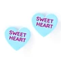 Iconic Conversation Gold Dipped Post Heart Candy Earrings