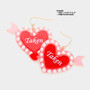 Taken Message Heart Earrings, Perfect for the Gal who is Taken!