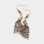 Super cool antique feel Peacock Earrings in Silver or Gold.