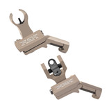 TROY Industries 45 Degree Battle Sight, Flat Dark Earth, HK Front and Round Rear, Fits Picatinny