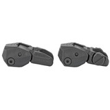 F.A.B. Defense Flip Up Front and Rear Sight Set, Fits Picatinny Rails, Polymer, Black