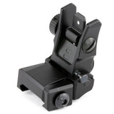 Leapers, Inc. - UTG Flip-Up Rear Sight, Low Profile, Fits Picatinny, with Dual Aiming Aperture, Black Finish