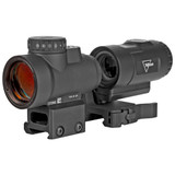 Trijicon MRO HD Red Dot Sight, 1X25, 68 MOA Circle with 2 MOA Center Dot, Black, Full Co-Witness Mount, 3X Magnifier with Adjustable Height Quick Release, Flip to Side Mount