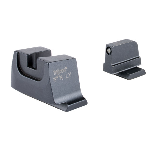 Trijicon Suppressor/Optic Height Night Sights for S&W M&P C.O.R.E./M&P M2.0, Black Front with Metal Rear & Green Lamps