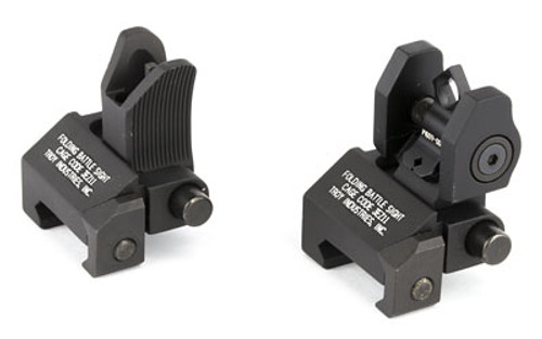 TROY Industries BattleSight Micro Front and Rear Sight, Di-Optic Aperture, Picatinny, Black Finish