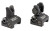 TROY Industries BattleSight Micro Front and Rear Sight, Di-Optic Aperture, Picatinny, Black Finish