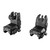 Hi-Viz Backup Iron Sights, Fits Picatinny, Green Tritium Front Post, Folding Front and Rear Sights