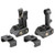 Griffin Armament M2 Sights, Front/Rear Folding Sights, Fits Picatinny Rails, Matte Finish, Includes 12 O'Clock Bases