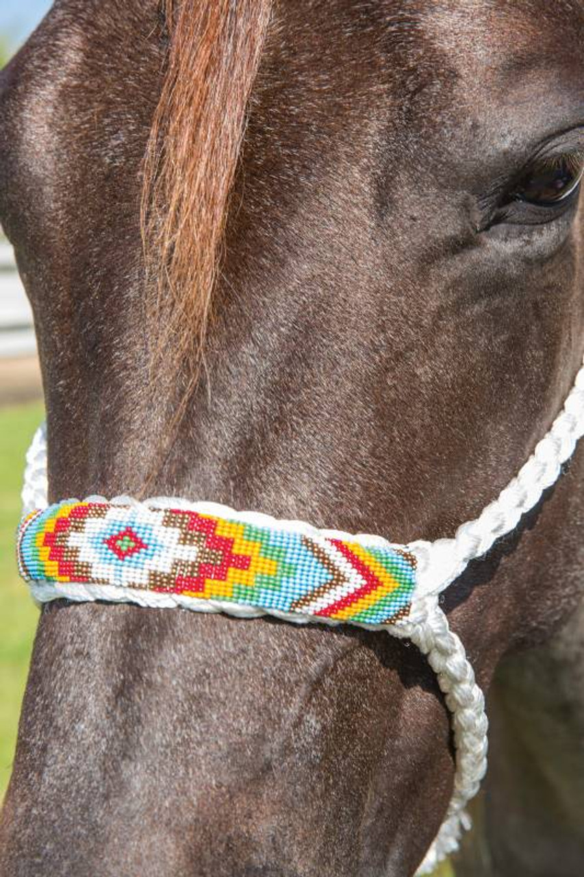 Professional's Choice Beaded Cowboy Braid Halter Black/Serape