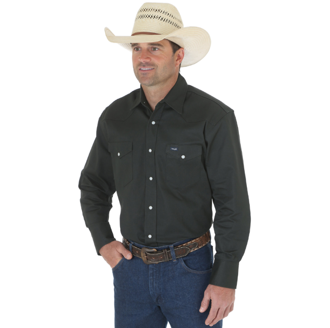 Men's Authentic Cowboy Cut Khaki Work Shirt