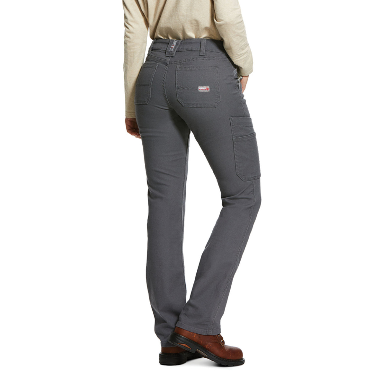 Canvas Cargo Pants - Gray - Ladies