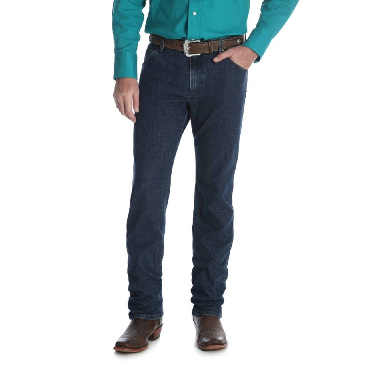 Wrangler Men's Premium Performance Cowboy Cut Advanced Comfort Slim Fit  Jeans
