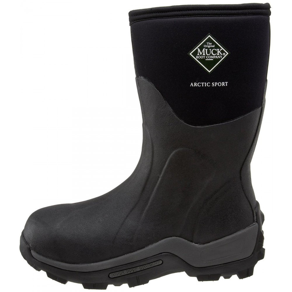 Muck Arctic Sport Mid Boots (Black) - Keddies