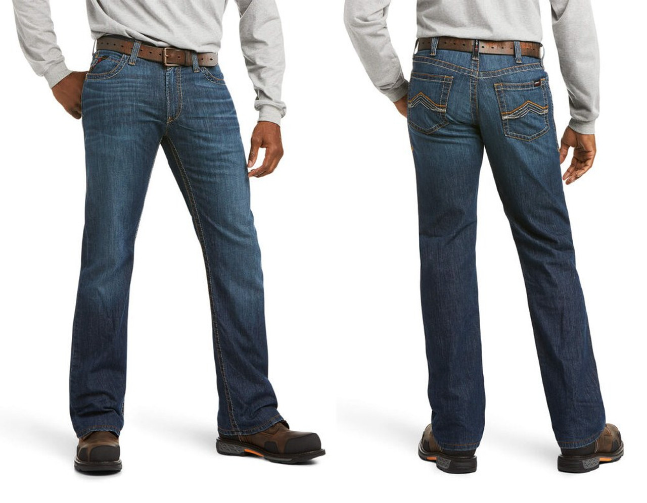 Ariat Men's FR M4 Low Rise Stretch DuraLight Jett Boot Cut Jeans