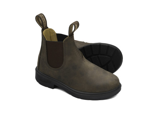 565 Blundstone Kids Rustic Brown