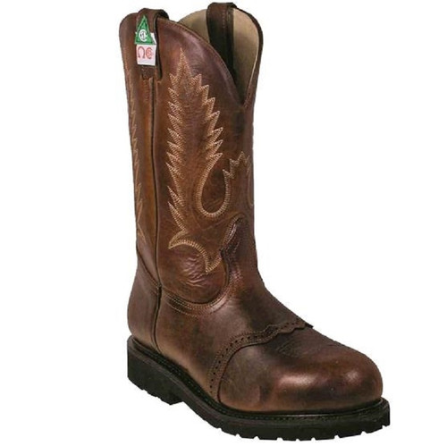 Boulet Grizzly Mountain Brown Cowboy CSA Work Boots