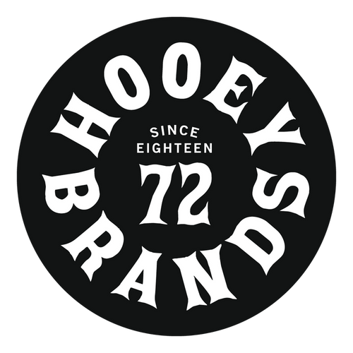 Hooey 4" Pioneer Sticker - White & Black
