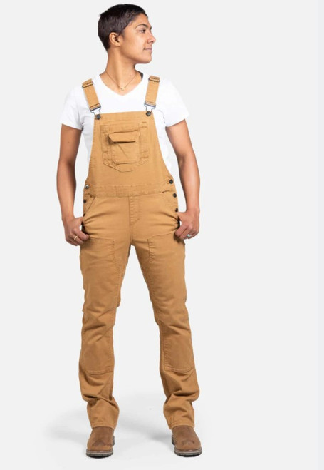Dovetail Women's Freshley Overall - Saddle Brown Canvas