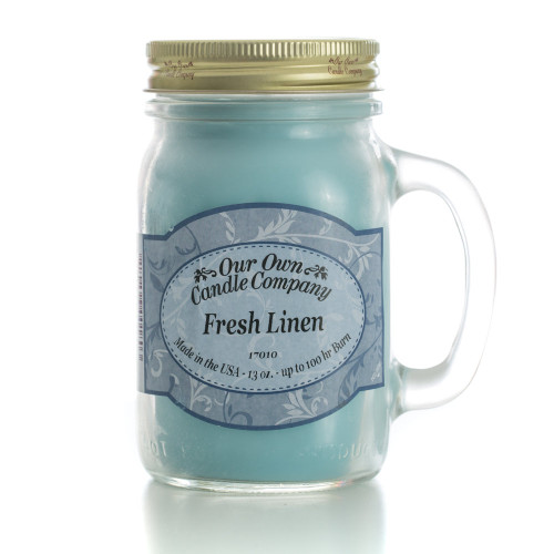 Mason Jar Candle - Fresh Linen