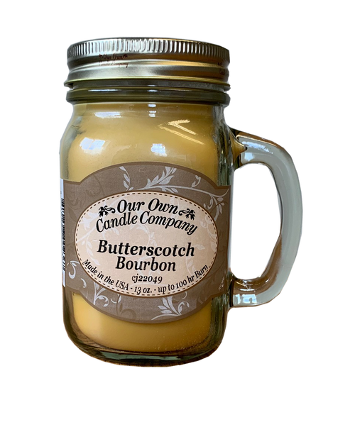 Mason Jar Candle - Butterscotch Bourbon