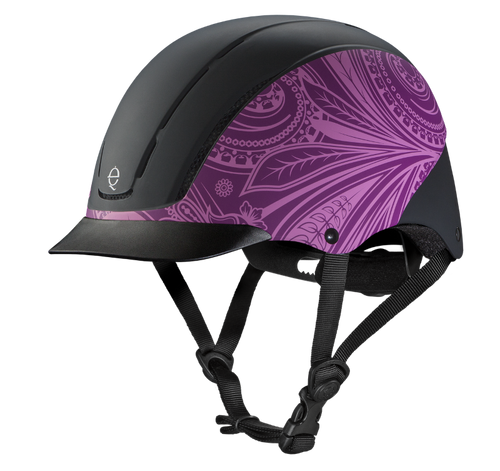 Spirit Troxel Low Profile Riding Helmet - Purple Boho