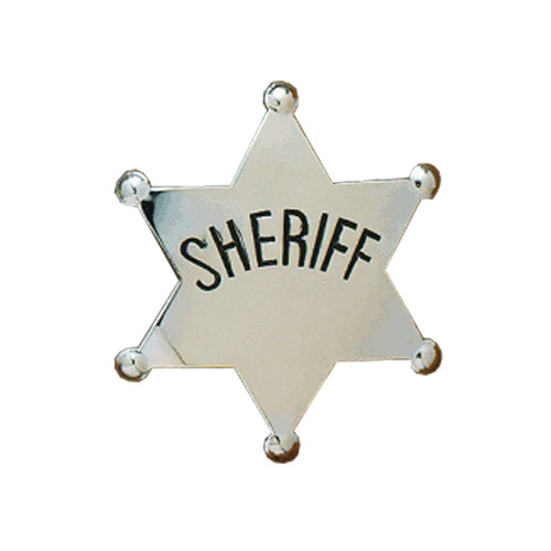 Silver Sheriff Badge