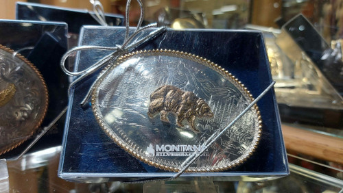 Montana Silversmiths Etched Western Belt Buckle