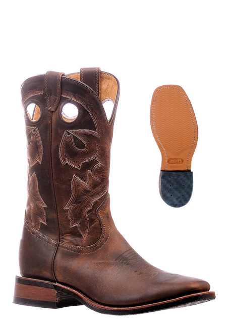 Boulet Men's Tan Spice Rider Wide Square Toe