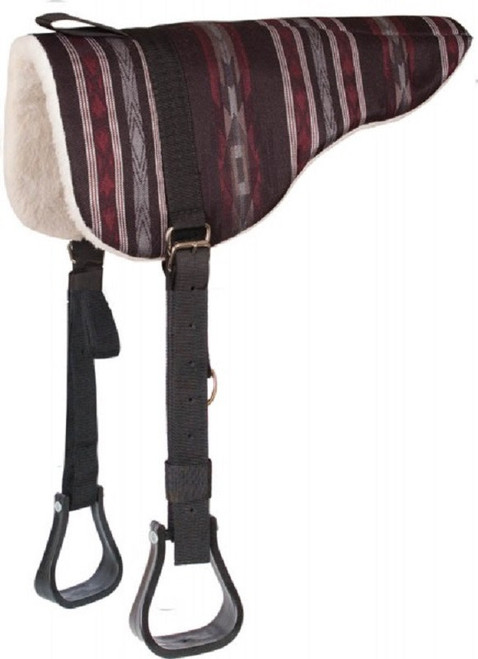 Mesa Herculon Bareback Pad with Fleece Bottom & Stirrups